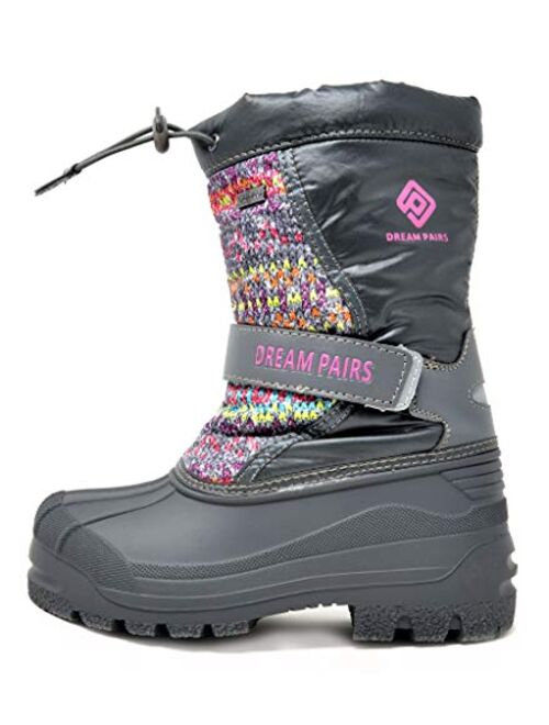 DREAM PAIRS Boys & Girls Mid Calf Waterproof Winter Snow Boots