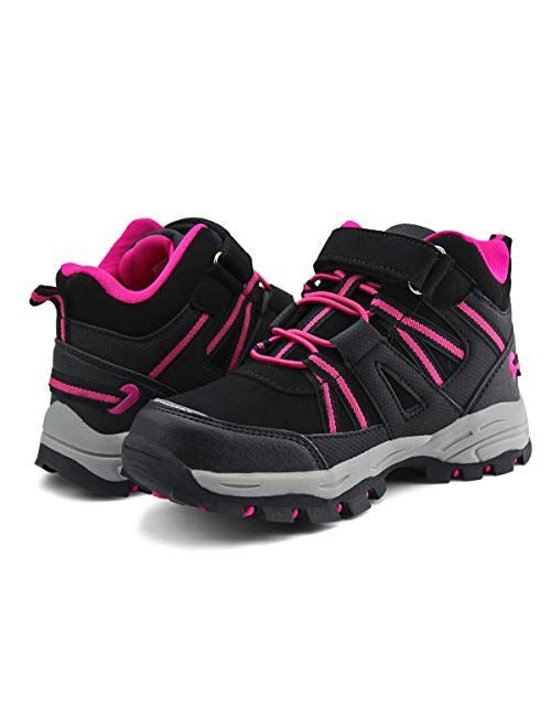 brooman Kids Hiking Boots Boys Girls Outdoor Adventure Shoes