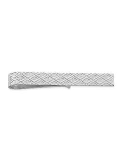 925 Sterling Silver Rhodium-plated Tie Bar