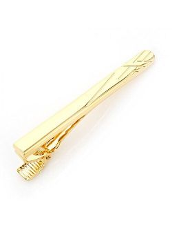 Ox and Bull Trading Co. Gold Etched Lines Tie Clip