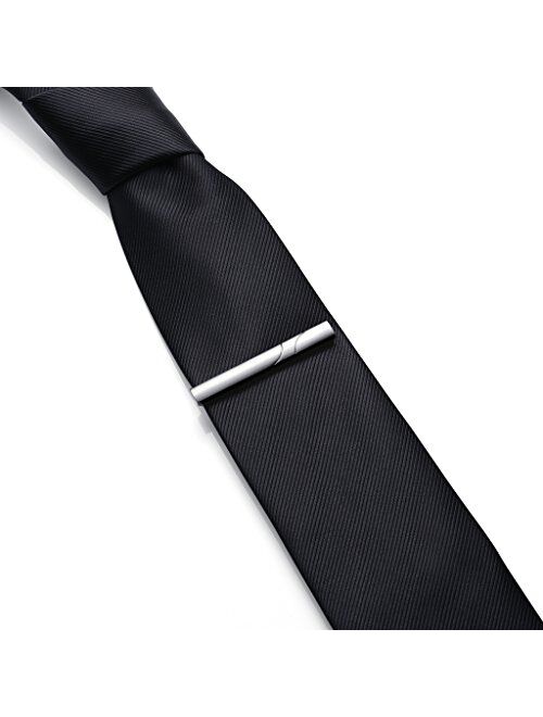 HONEY BEAR 5pcs Mens Tie Clip Bar Set Normal Size for Business Wedding Gift 5.4cm