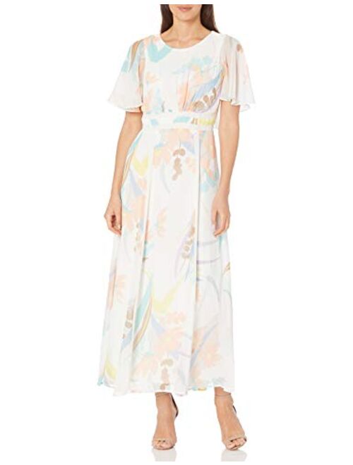 Calvin Klein Women's Maxi Popover Dress with Novelty Trim