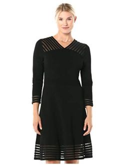 Women's Sweater Dress with Illusion Hem