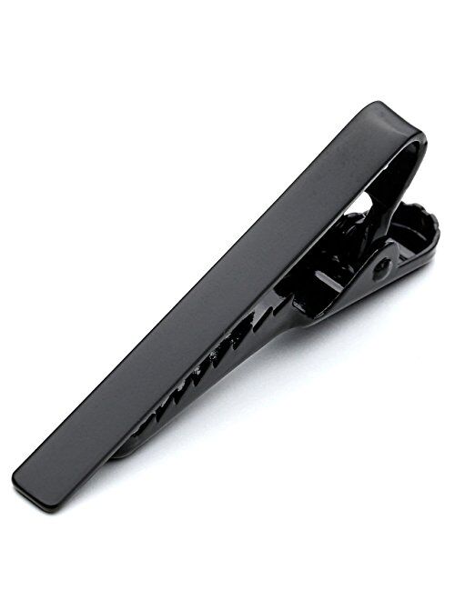 Jovivi Free Engraving - Personalized Custom Stainless Steel Mens Mirror Tie Bar Clip