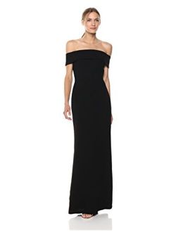 Women's Fold Over Off The Shoulder Gown