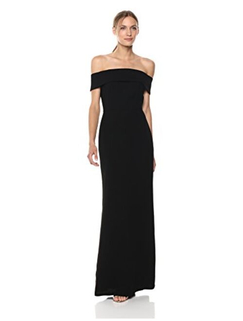 Calvin Klein Women's Fold Over Off The Shoulder Gown