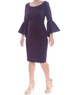 Women's Ruffle Bell Sheath with Contrast Lining in Sleeve
