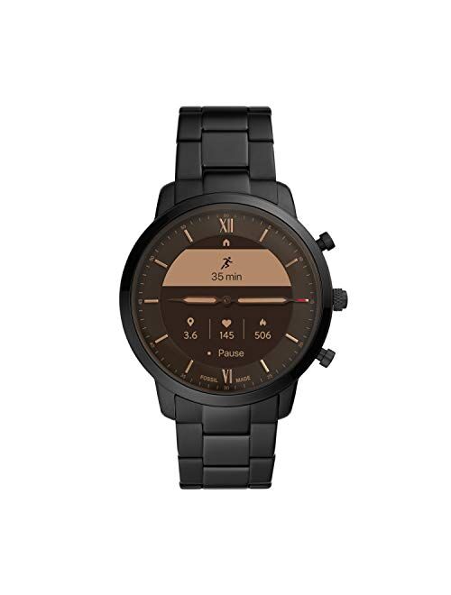 Fossil Men's Neutra Hybrid Smartwatch HR with Always-On Readout Display & Heart Rate & Activity Tracking & Smartphone Notifications & Message Previews