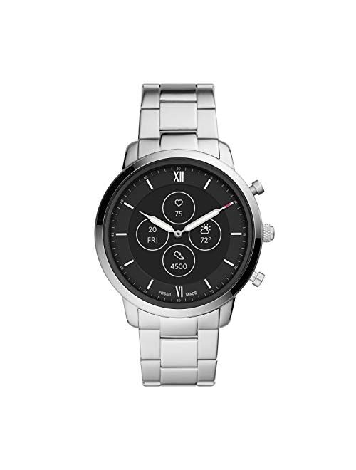 Fossil Men's Neutra Hybrid Smartwatch HR with Always-On Readout Display & Heart Rate & Activity Tracking & Smartphone Notifications & Message Previews