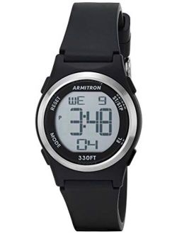 Sport Women's Digital Chronograph Matte Resin Strap Watch