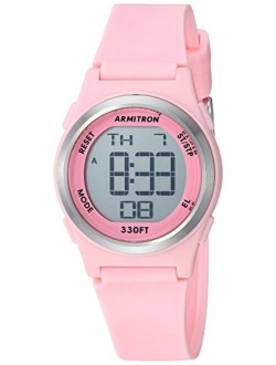 Sport Women's Digital Chronograph Matte Resin Strap Watch