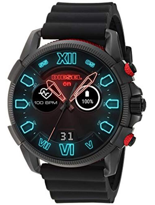 Diesel On Men's Full Guard 2.5 Smartwatch Powered with Wear OS by Google with Heart Rate, GPS, NFC, and Smartphone Notifications