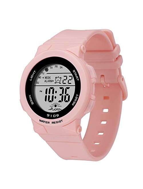 Sports Watch for Women, Women’s and Girls’ Watch Waterproof Digital Watch with 7 Colors Backlight