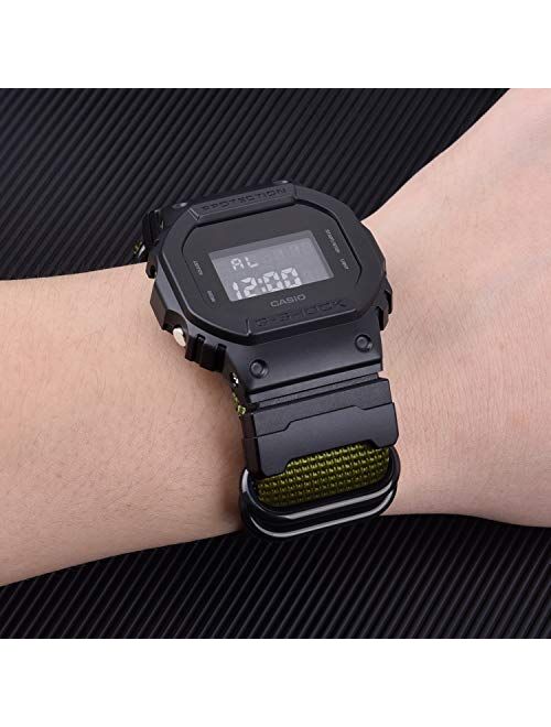 Ritche Military Ballistic Nylon Strap Replacement G-Shock Watch Bands Compatible with Casio G-Shock Watch Model DW-5600 / GWM-5610 / DWE-5600 / GMW-B5000 / GM-5600 / GW-B