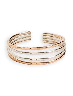 Toe Ring | Four Strand .925 Sterling Silver & 14K Gold Fill | Adjustable Ring for Foot Or Midi for Women, Girls, Or Men