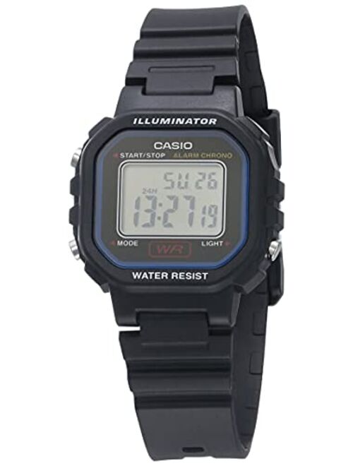 Casio Women's Classic Quartz Watch with Resin Strap, Black, 9 (Model: LA-20WH-1CCF)