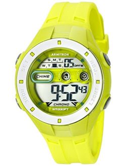 Sport Women's 45/7067LGN Digital Chronograph Lime Green Resin Strap Watch