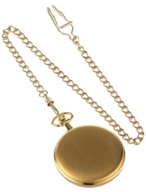 Charles-Hubert Paris Charles-Hubert, Paris 3939 Classic Collection Gold Plated Brass Pocket Watch