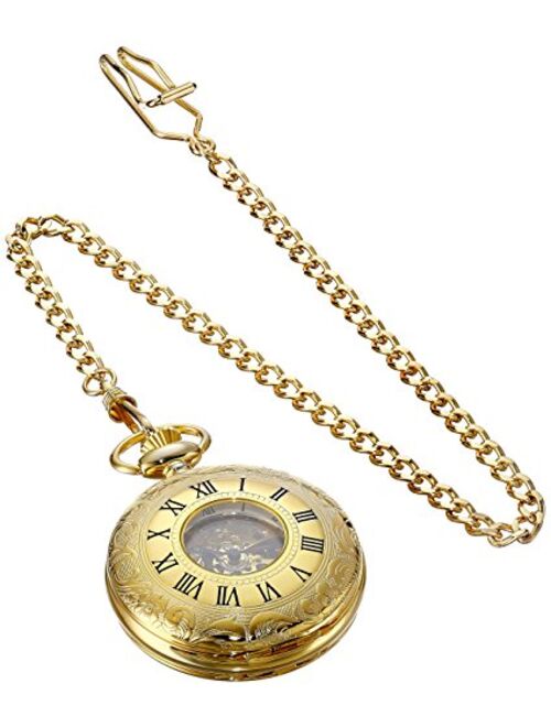 Charles-Hubert Paris Charles-Hubert, Paris Gold-Plated Mechanical Pocket Watch
