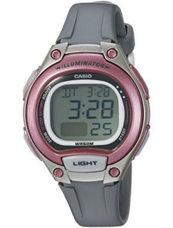 Women's Classic Quartz Watch with Resin Strap, Grey, 14 (Model: LW-203-8AVCF)