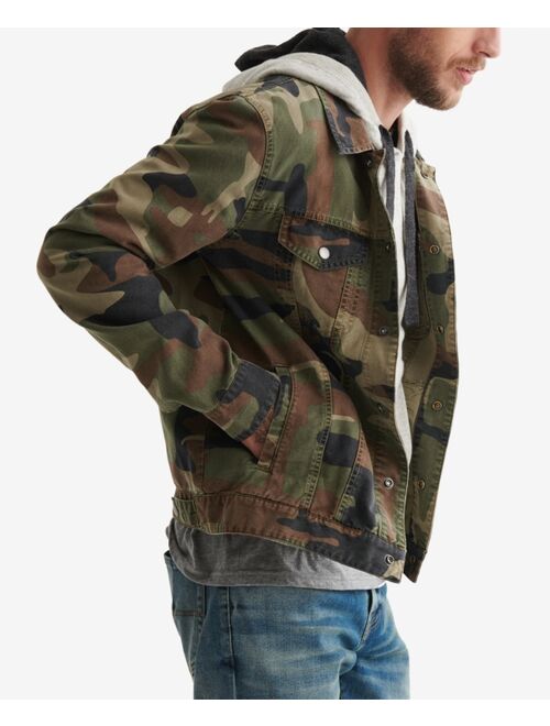 Lucky Brand Men's Camouflage Trucker Jacket
