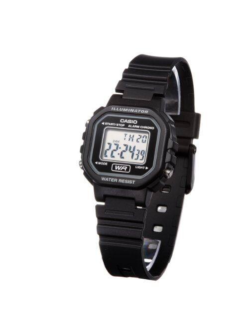 Casio Women's Classic LA20WH-1A Resin Quartz Watch with Digital Dial- Black