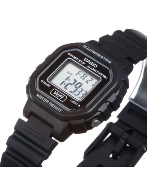 Casio Women's Classic LA20WH-1A Resin Quartz Watch with Digital Dial- Black
