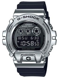 G-Shock 25th Anniversary Limited Edition Digital Stainless Steel and Black Resin Strap Watch GM6900-1