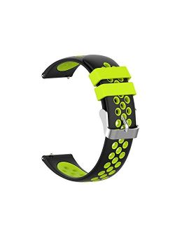 Wellfit Watch Band, 20mm 22mm Quick Release Watch Band for Men and Women, Soft Silicone Watch Band with Air Holes