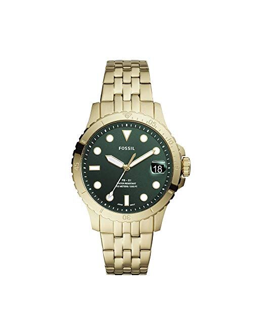Fossil Women's FB-01 Stainless Steel Dive-Inspired Casual Quartz Watch