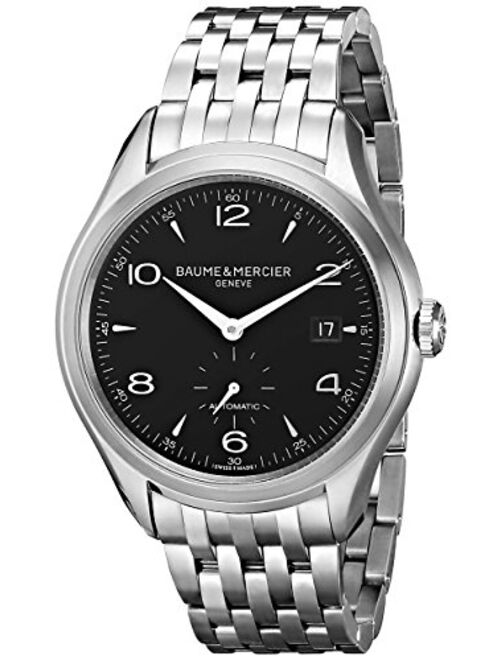 Baume & Mercier Men's BMMOA10100 Clifton Analog Display Swiss Automatic Silver Watch
