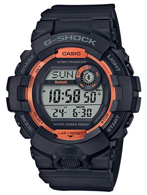 Men's Casio G-Shock Digital Power Trainer Connected Black Resin Watch GBD800SF-1