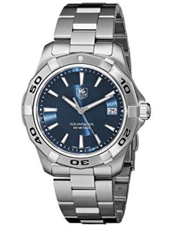 Men's WAP1112.BA0831 Aquaracer Stainless Steel Blue Dial Watch