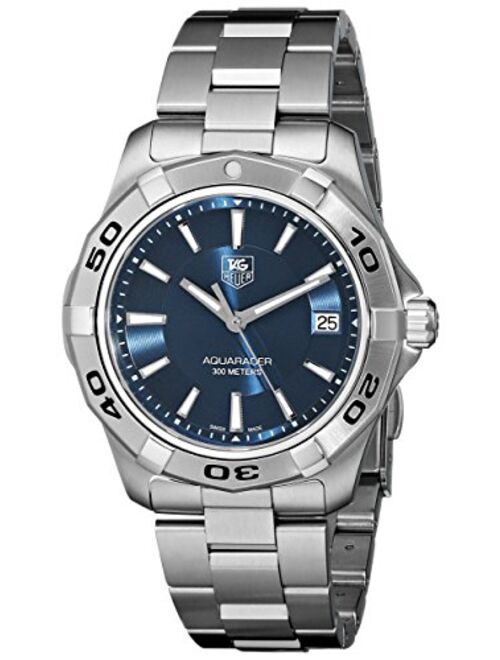 TAG Heuer Men's WAP1112.BA0831 Aquaracer Stainless Steel Blue Dial Watch