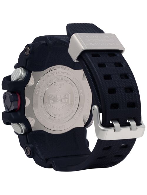 Men's Solar Analog-Digital Master of G Black Resin Strap Watch 56mm