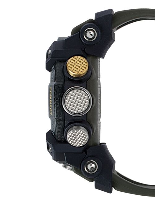 Casio Men's Analog-Digital Connected Mudmaster Green & Black Resin Strap Watch 53.1mm