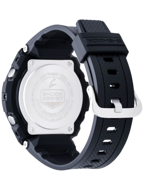 Casio Men's Analog-Digital Black IP with Black Resin Strap G-Steel Watch 51x53mm GSTS100G-1B