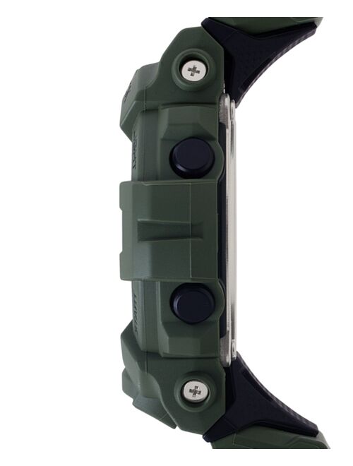 Casio Men's Digital Olive Green Resin Strap Watch 48.6mm