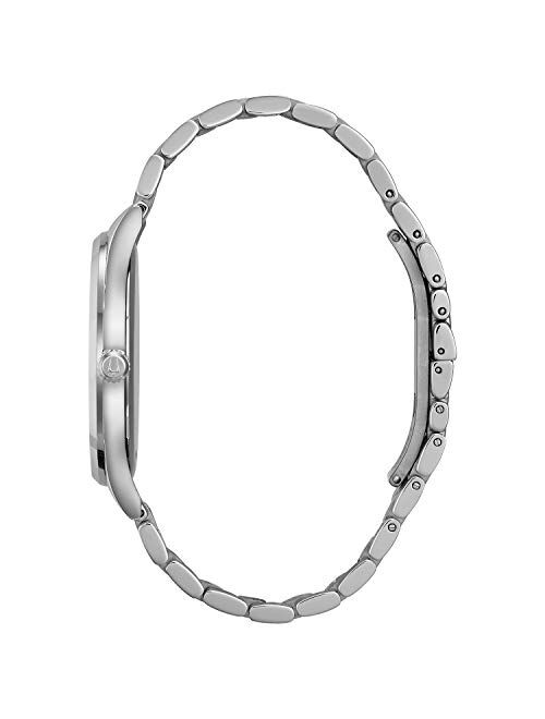 Bulova Men's Analog-Quartz Watch with Stainless-Steel Strap, Silver, 20 (Model: 96B261)