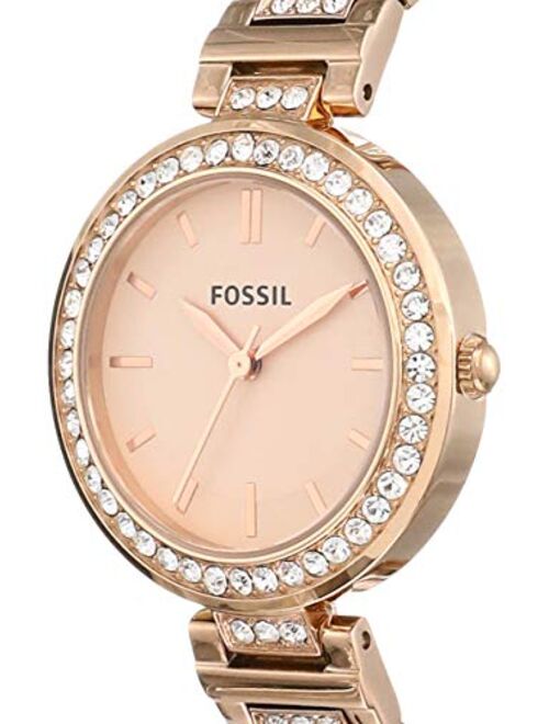 Fossil Karli Three-Hand Rose Gold-Tone Stainless Steel Watch BQ3181