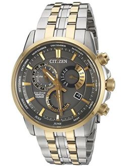 Men's BL8144-54H Eco-Drive Analog Quartz Two-Tone Stainless Steel Watch