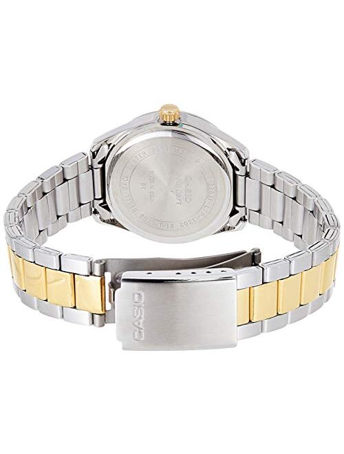 Casio - LTP-1302SG-7A - Classic Women’s Quartz Analogue Watch - Silver Dial - Two-Tone Steel Bracelet