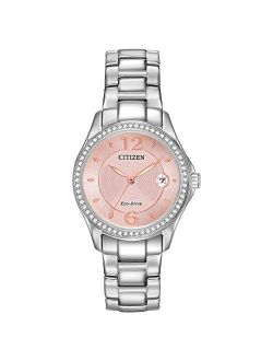 Women's Eco-Drive Silhouette Crystal Watch with Date, FE1140-86X