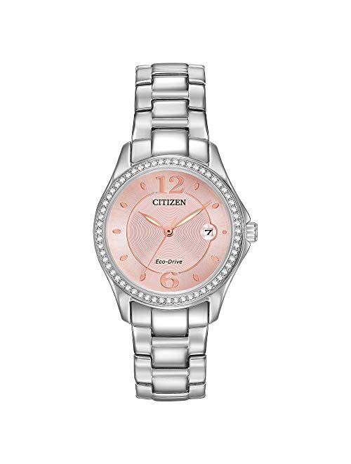 Citizen Women's Eco-Drive Silhouette Crystal Watch with Date, FE1140-86X