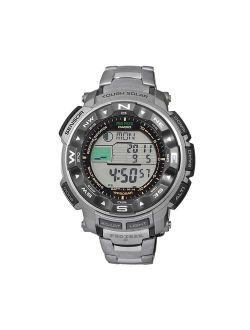 Men's PRO TREK Titanium Atomic Solar Digital Chronograph Watch - PRW2500T-7