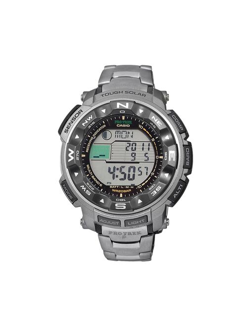 Casio Men's PRO TREK Titanium Atomic Solar Digital Chronograph Watch - PRW2500T-7