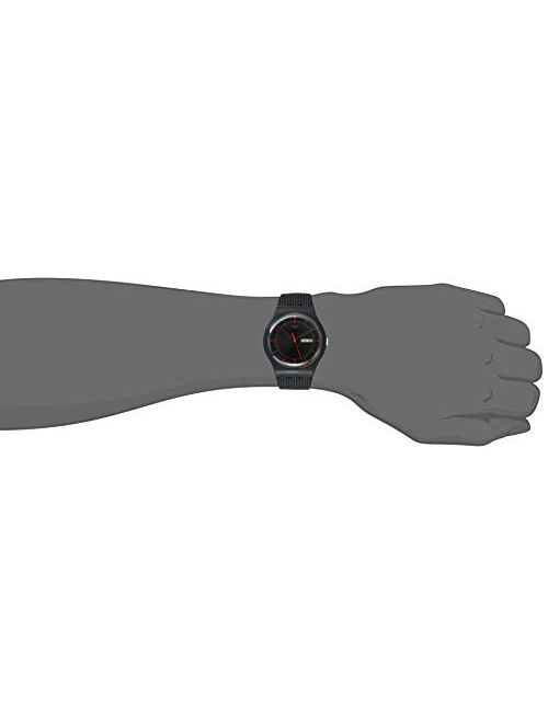 Swatch High-Lands Mix Quartz Silicone Strap, Black, 20 Casual Watch (Model: SUOB714)