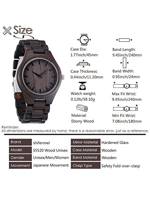 Customized Engraved Wooden Watches, Personalized Wood Watches for Men for Boyfriend My Man Fiance Husband Dad Son Birthday Anniversary Graduation Christmas with Wooden