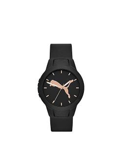 Reset V2 Three-Hand Date Silicone Watch With Leaping Cat Logo