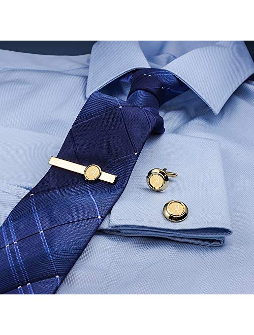 Novelty Wedding Party Gifts for Men HAWSON Men Cufflinks and Lapel Pin Set